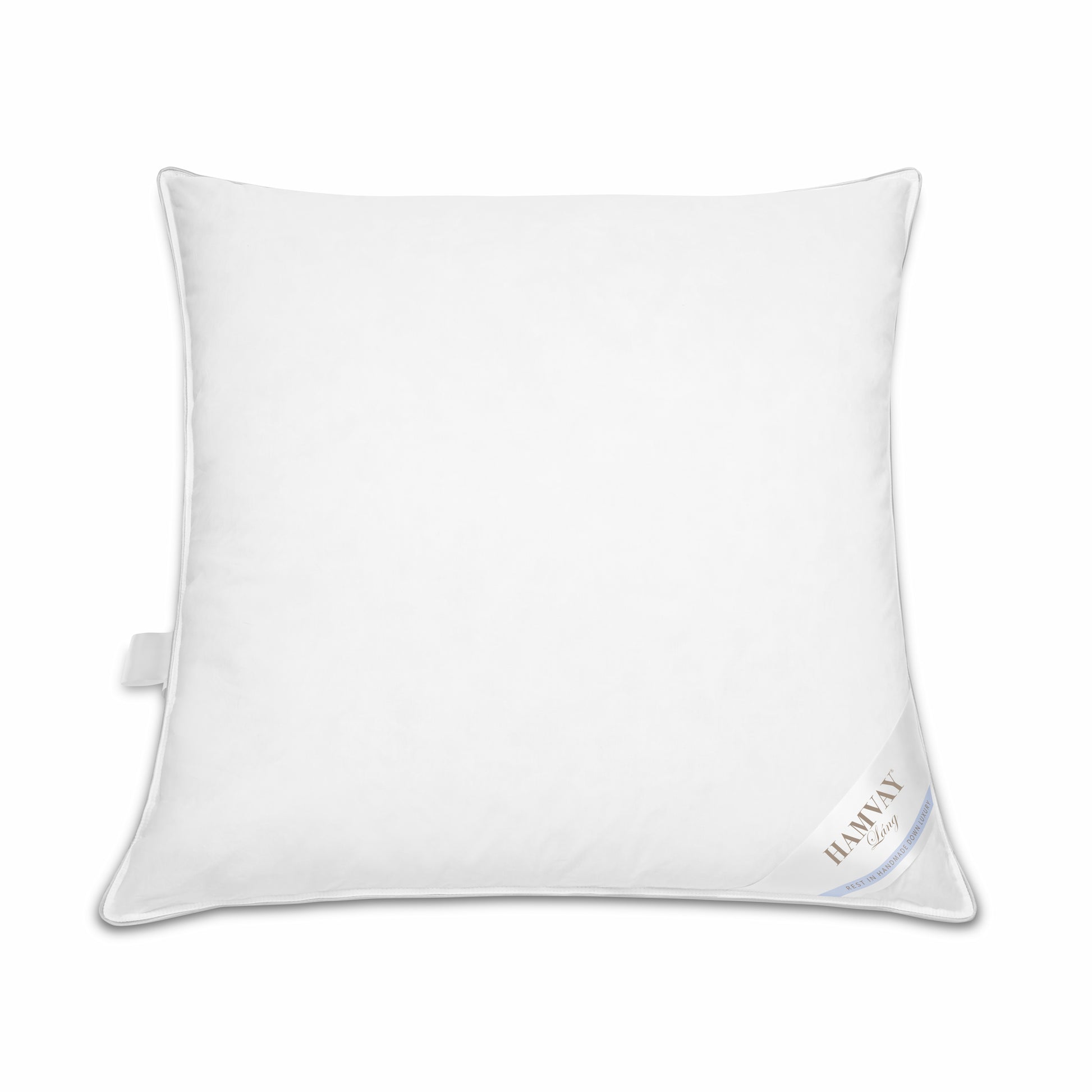JA COMFORTS 18×18 Premium Goose Down Feather Throw Pillow Inserts(Set of  2)-5% Down Filling,High Filling Weight,250 TC Cotton Cover, Square, White