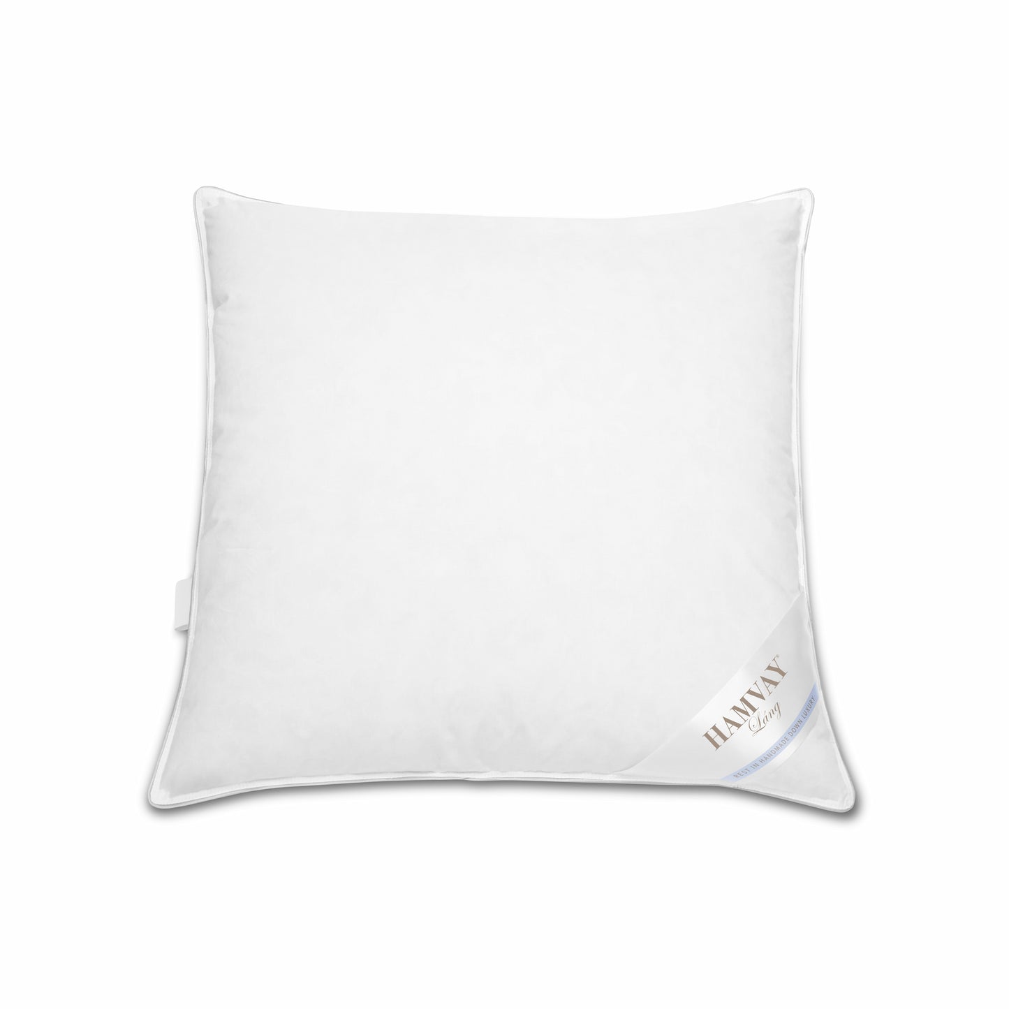 APSMILE Goose Down Feather Throw Pillow Inserts 2 Pack - 16x16 Euro Square Decorative Pillow Inserts for Bed, Sofa, Couch, White
